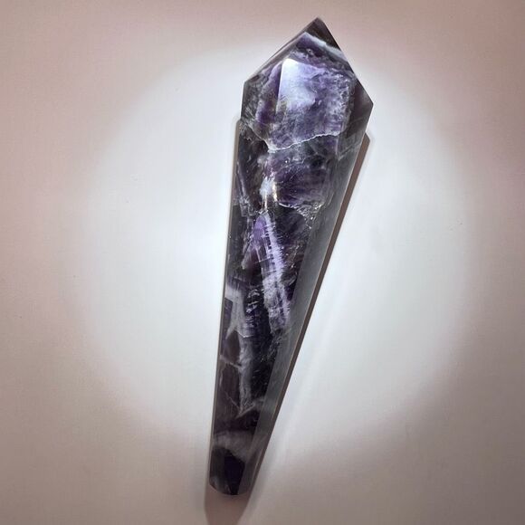 Dream Amethyst Crystal Meditation Scepter Wand - Picture 3 of 13